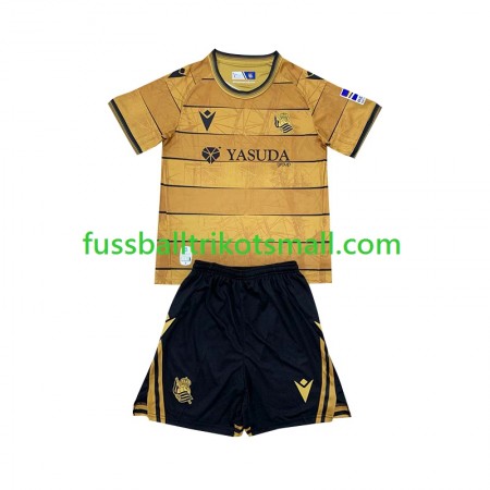 Fußballtrikots Real Sociedad Kinder 2024-2025 Kurzarm Auswärts-trikot kaufen